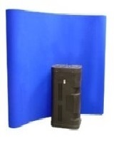 (HIRE) - Pop-Up Fabric Display - Blue